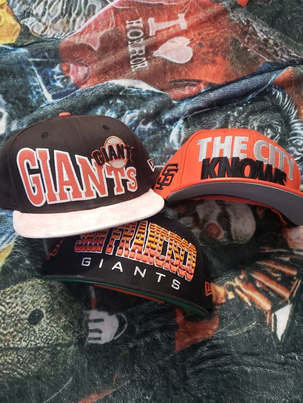 San Francisco Giants hats.adjustable.mens.used.